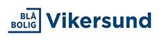Blå bolig Vikersund Logo